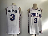 76ers 3 Allen Iverson White Nike Swingman Jersey,baseball caps,new era cap wholesale,wholesale hats